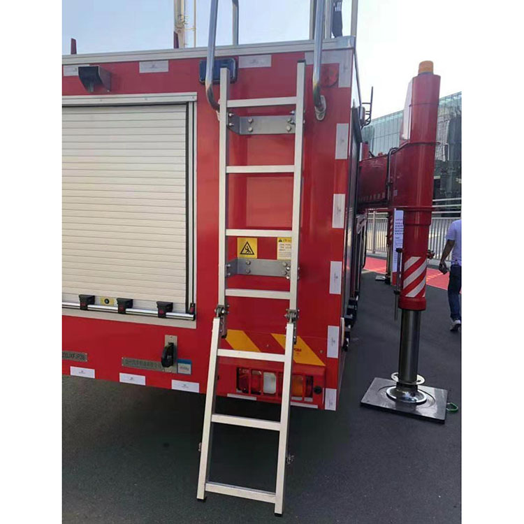 Escalera de camión de bomberos de aleación de aluminio